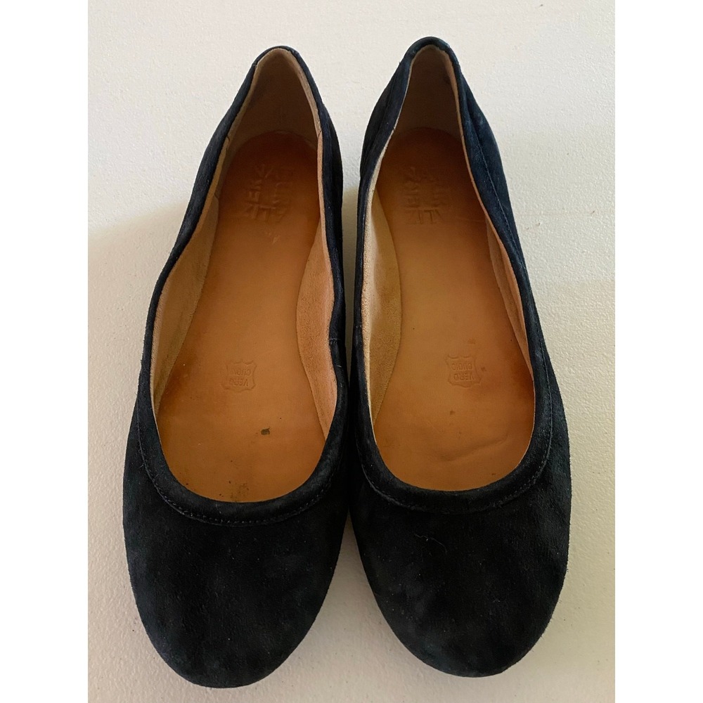Naturalizer Women's Size 9 Black Classic Suede Ballet Flats Flexy Sole Comfort